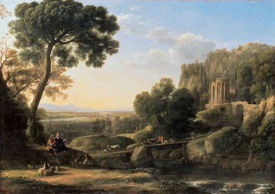 Landschap met Herders door Claude Lorrain